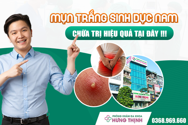 Nổi mụn trắng ở bộ phận sinh dục nam - Chữa trị hiệu quả tại đây 